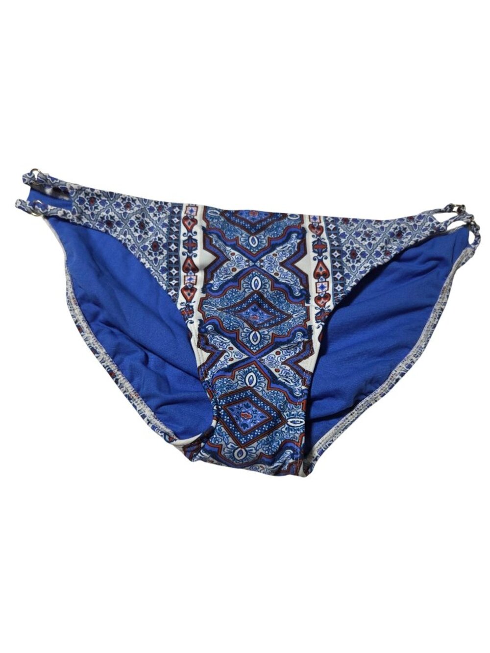 Xhilaration Boho Print Bikini Bottoms Size XL Blue Swimwear Swimsuit Beach Pool